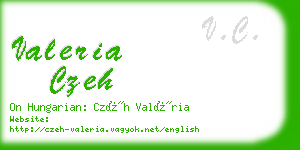 valeria czeh business card